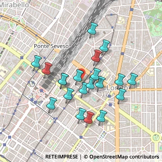 Mappa Via P.L. da Palestrina 22 ang. Venini, 20124 Milano MI, Italia (0.422)