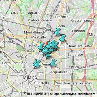Mappa Via P.L. da Palestrina 22 ang. Venini, 20124 Milano MI, Italia (0.98313)