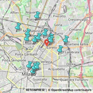 Mappa Via P.L. da Palestrina 22 ang. Venini, 20124 Milano MI, Italia (1.828)