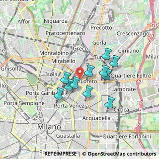 Mappa Via P.L. da Palestrina 22 ang. Venini, 20124 Milano MI, Italia (1.32455)