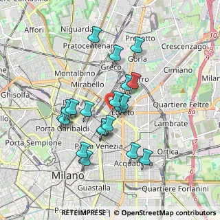 Mappa Via P.L. da Palestrina 22 ang. Venini, 20124 Milano MI, Italia (1.5795)