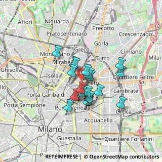 Mappa Via P.L. da Palestrina 22 ang. Venini, 20124 Milano MI, Italia (1.211)