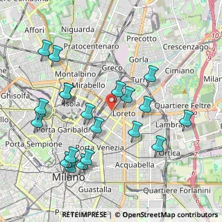 Mappa Via P.L. da Palestrina 22 ang. Venini, 20124 Milano MI, Italia (2.155)