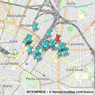 Mappa Via P.L. da Palestrina 22 ang. Venini, 20124 Milano MI, Italia (0.6305)