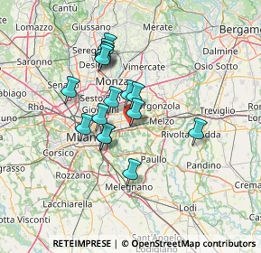 Mappa Piazza Giuseppe Garibaldi, 20096 Pioltello MI, Italia (11.1075)