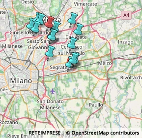 Mappa Piazza Giuseppe Garibaldi, 20096 Pioltello MI, Italia (6.91438)