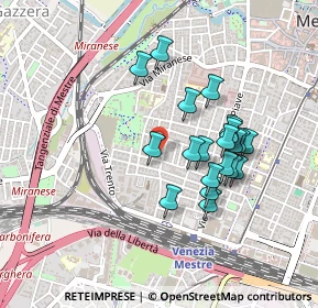 Mappa Via Monte Nero, 30171 Venezia VE, Italia (0.3875)
