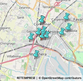 Mappa Via Monte Nero, 30171 Venezia VE, Italia (1.30818)