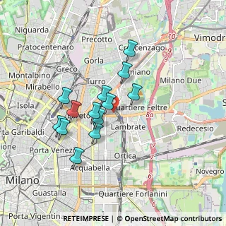 Mappa Via Monte Nevoso, 20131 Milano MI, Italia (1.45615)