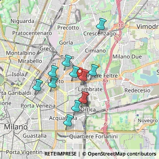 Mappa Via Monte Nevoso, 20131 Milano MI, Italia (1.55417)