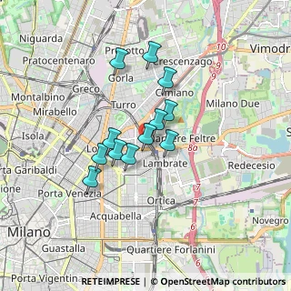 Mappa Via Monte Nevoso, 20131 Milano MI, Italia (1.26333)