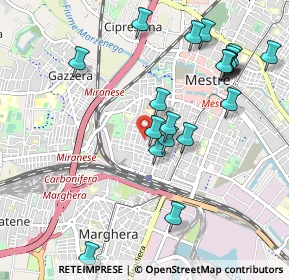 Mappa Via Monte Rosso, 30171 Venezia VE, Italia (1.069)