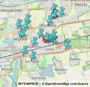 Mappa Via Don Amati, 20096 Pioltello MI, Italia (1.711)