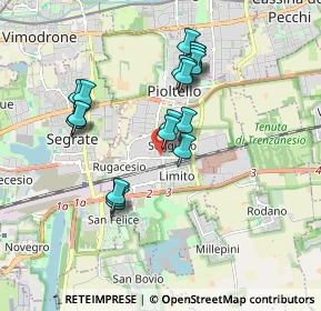 Mappa Via Don Amati, 20096 Pioltello MI, Italia (1.6505)