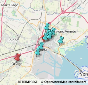 Mappa Via Felice Cavallotti, 30171 Venezia VE, Italia (1.84727)