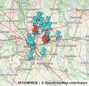 Mappa Via Rossellino, 20096 Pioltello MI, Italia (9.279)