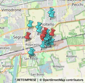 Mappa Via Rossellino, 20096 Pioltello MI, Italia (1.014)