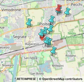 Mappa Via Rossellino, 20096 Pioltello MI, Italia (1.51545)