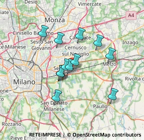 Mappa Via Rossellino, 20096 Pioltello MI, Italia (5.36231)