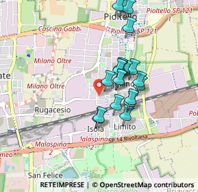 Mappa Via Rossellino, 20096 Pioltello MI, Italia (0.73)