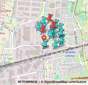 Mappa Via Rossellino, 20096 Pioltello MI, Italia (0.276)