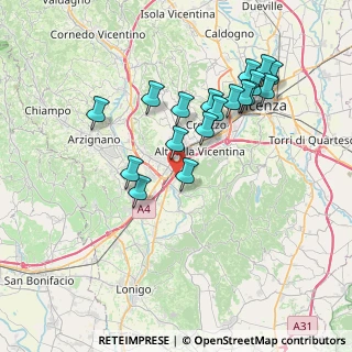 Mappa Via Alessandro Volta, 36040 Brendola VI, Italia (7.115)