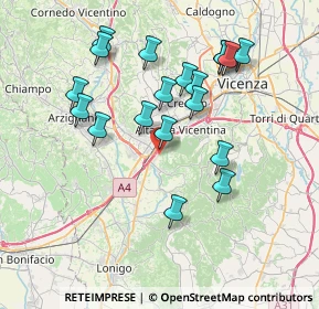 Mappa Via Antonio Meucci, 36040 Brendola VI, Italia (7.23947)