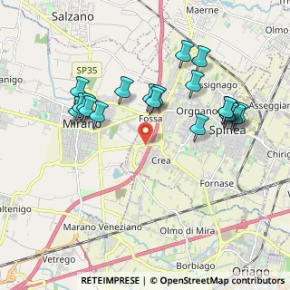 Mappa Via Taglio, 30038 Mirano VE, Italia (1.9755)