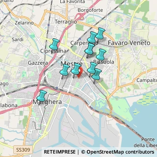 Mappa Via Altobello, 30172 Venezia VE, Italia (1.35818)