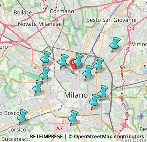 Mappa Via Pastrengo, 20159 Milano MI, Italia (3.71833)
