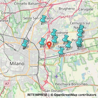 Mappa Via Piaggio, 20054 Segrate MI, Italia (3.73077)