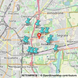 Mappa Via Piaggio, 20054 Segrate MI, Italia (1.53583)