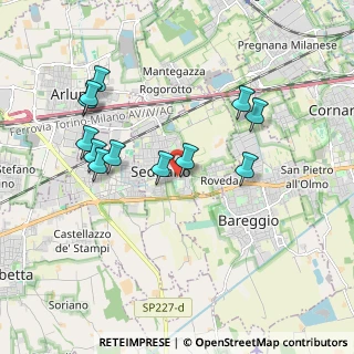 Mappa Via Campo Sportivo, 20018 Sedriano MI, Italia (1.87917)