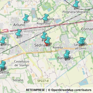Mappa Via Campo Sportivo, 20018 Sedriano MI, Italia (2.98143)