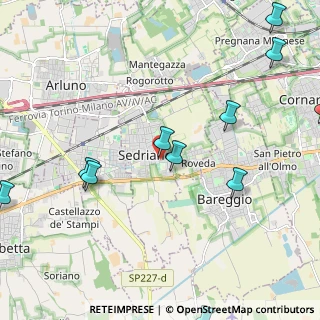 Mappa Via Campo Sportivo, 20018 Sedriano MI, Italia (2.97667)