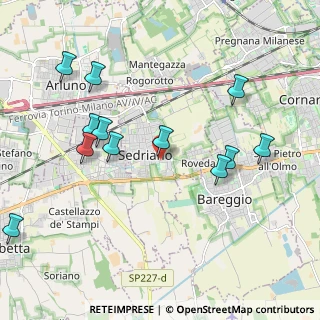 Mappa Via Campo Sportivo, 20018 Sedriano MI, Italia (2.2)
