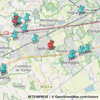 Mappa Via Campo Sportivo, 20018 Sedriano MI, Italia (3.04118)