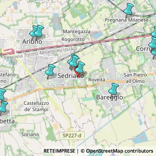 Mappa Via Campo Sportivo, 20018 Sedriano MI, Italia (3.27375)