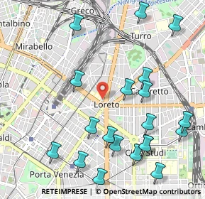 Mappa Piazzale Loreto, 20127 Milano MI, Italia (1.248)