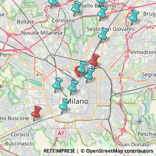Mappa Via Federico Confalonieri, 20124 Milano MI, Italia (4.74077)