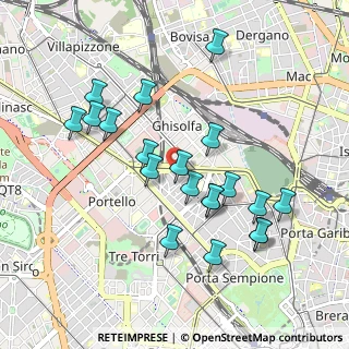 Mappa Via Privata Francesco Koristka, 20154 Milano MI, Italia (0.925)