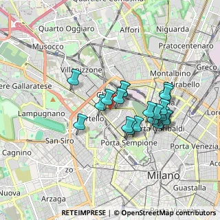 Mappa Via Privata Francesco Koristka, 20154 Milano MI, Italia (1.434)