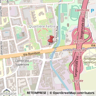 Mappa Via Passo Rolle, 5, 20134 Milano, Milano (Lombardia)