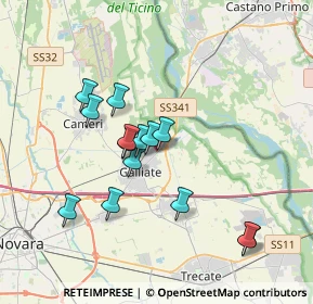 Mappa Galliate, 28066 Galliate NO, Italia (3.20714)