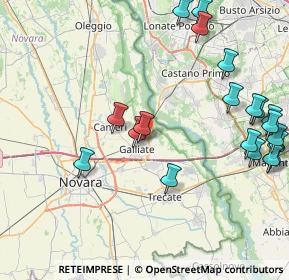 Mappa Galliate, 28066 Galliate NO, Italia (10.234)