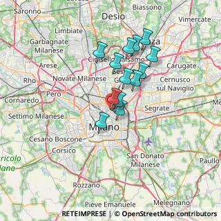 Mappa Via G. B. Sammartini, 20124 Milano MI, Italia (5.42385)