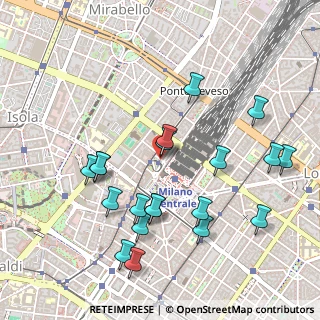 Mappa Via G. B. Sammartini, 20124 Milano MI, Italia (0.5265)