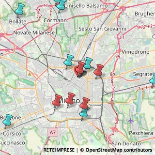 Mappa Via G. B. Sammartini, 20124 Milano MI, Italia (4.60571)