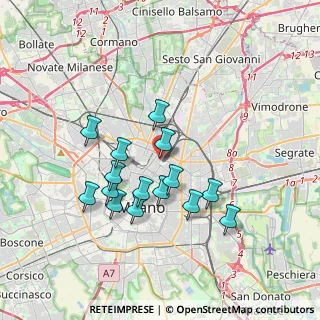 Mappa Via G. B. Sammartini, 20124 Milano MI, Italia (3.21133)