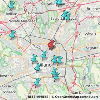 Mappa Via G. B. Sammartini, 20124 Milano MI, Italia (5.076)